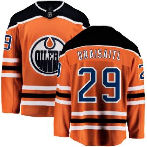 Herren Edmonton Oilers Eishockey Trikot Leon Draisaitl #29 Breakaway Orange Fanatics Branded Heim